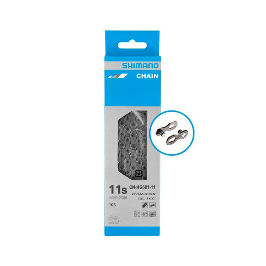Cadena Shimano 105 CN-HG601-11, FOR 11-SPEED(ROAD/MTB/E-BIKE Compatible), 126 Links(w/quick-link - FIERRIDE