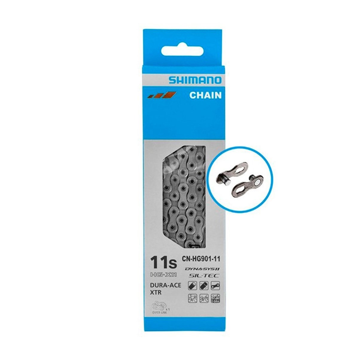 Cadena Shimano CN-E800011 11V HG-X 138 Links con Quick-Link - FIERRIDE