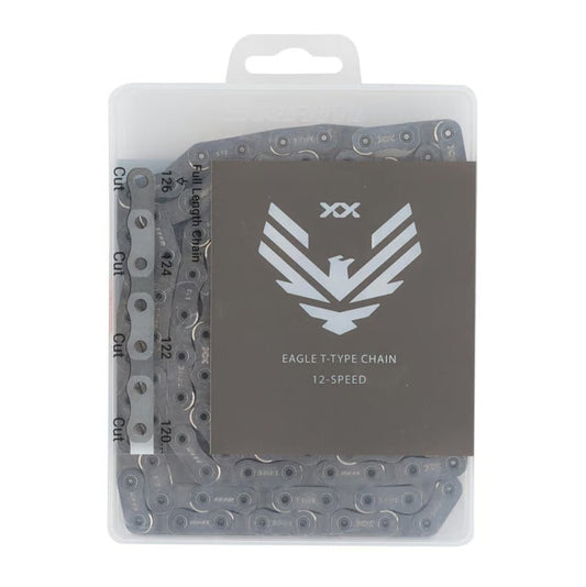 Cadena SRAM Eagle XX T-Type Flattop HollowPin 126L Plateado - FIERRIDE