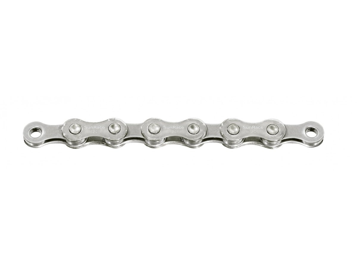 Cadena SunRace CN12A 12V 126 eslabones plateada - FIERRIDE
