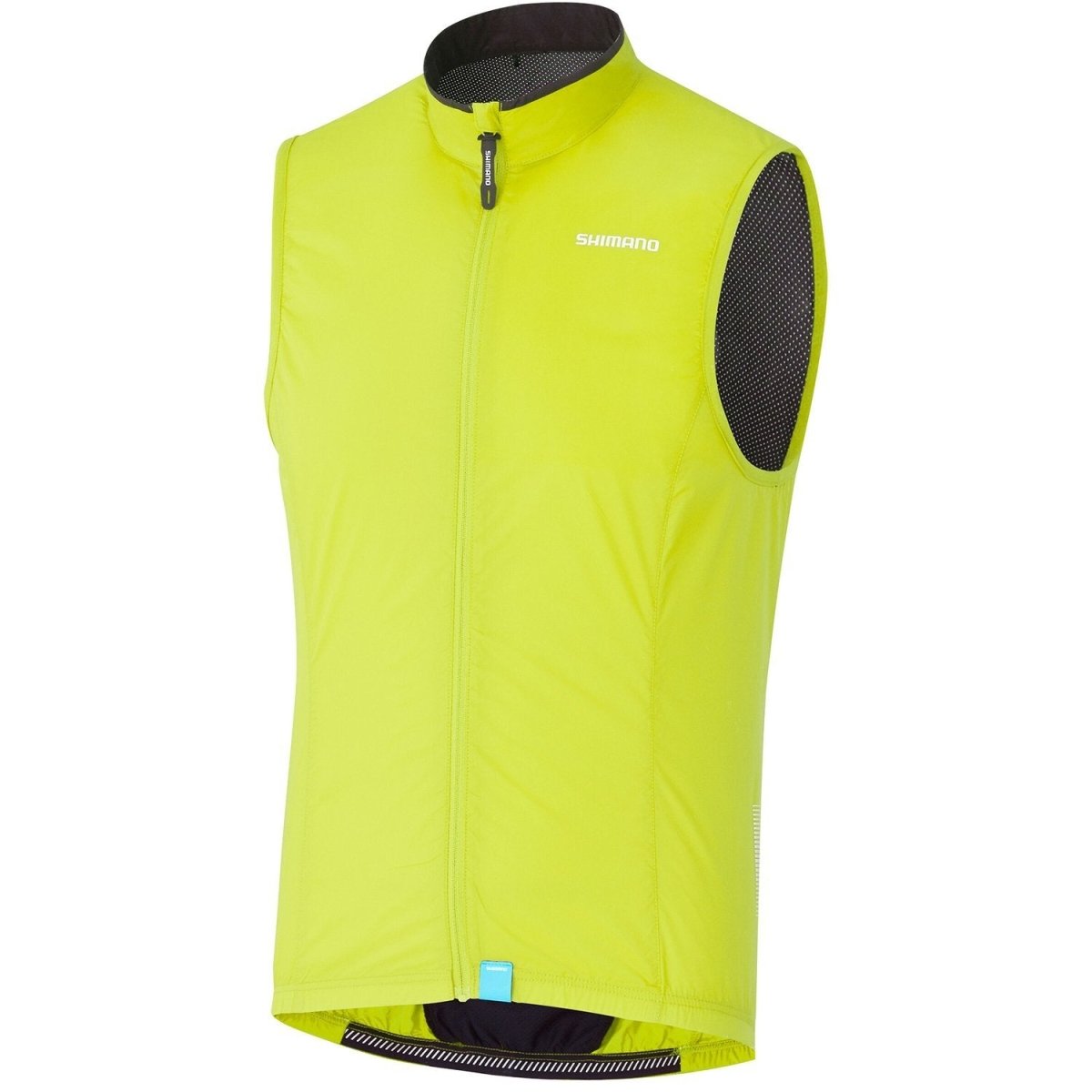Chaleco Cortavientos Shimano Compact, Amarillo Neón, Hombre, Talla XL - FIERRIDE