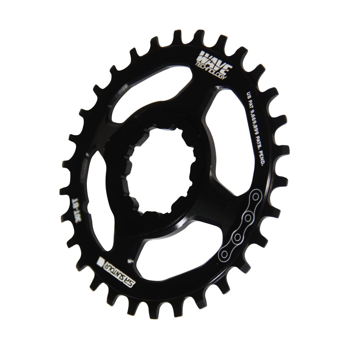 Corona SR Suntour Aion Auron Aluminio 30T Negro MTB - FIERRIDE