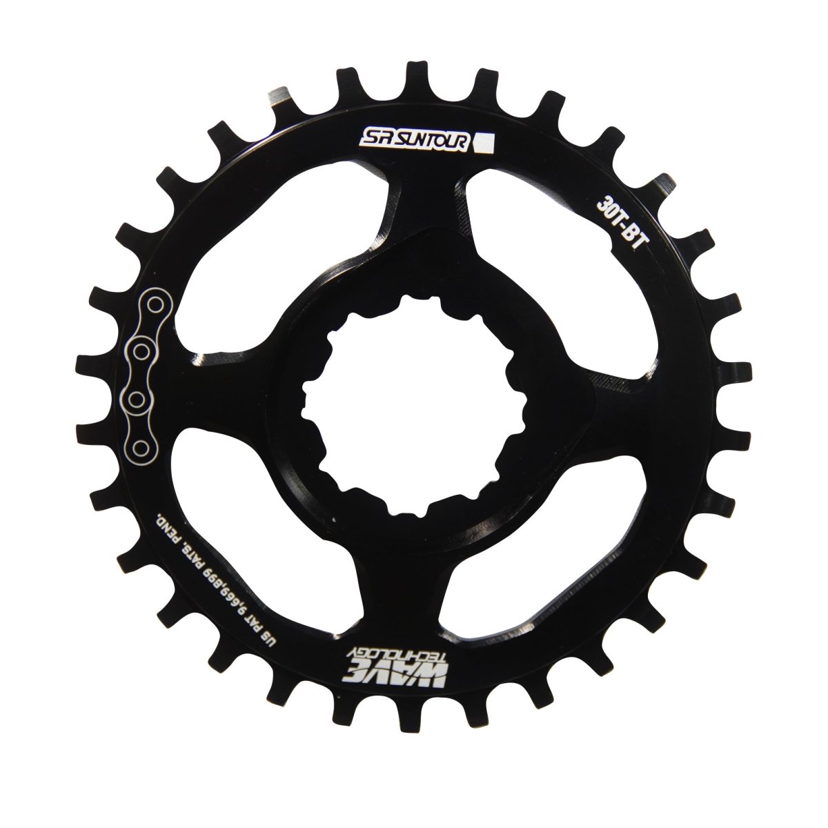 Corona SR Suntour Aion Auron Aluminio 30T Negro MTB - FIERRIDE