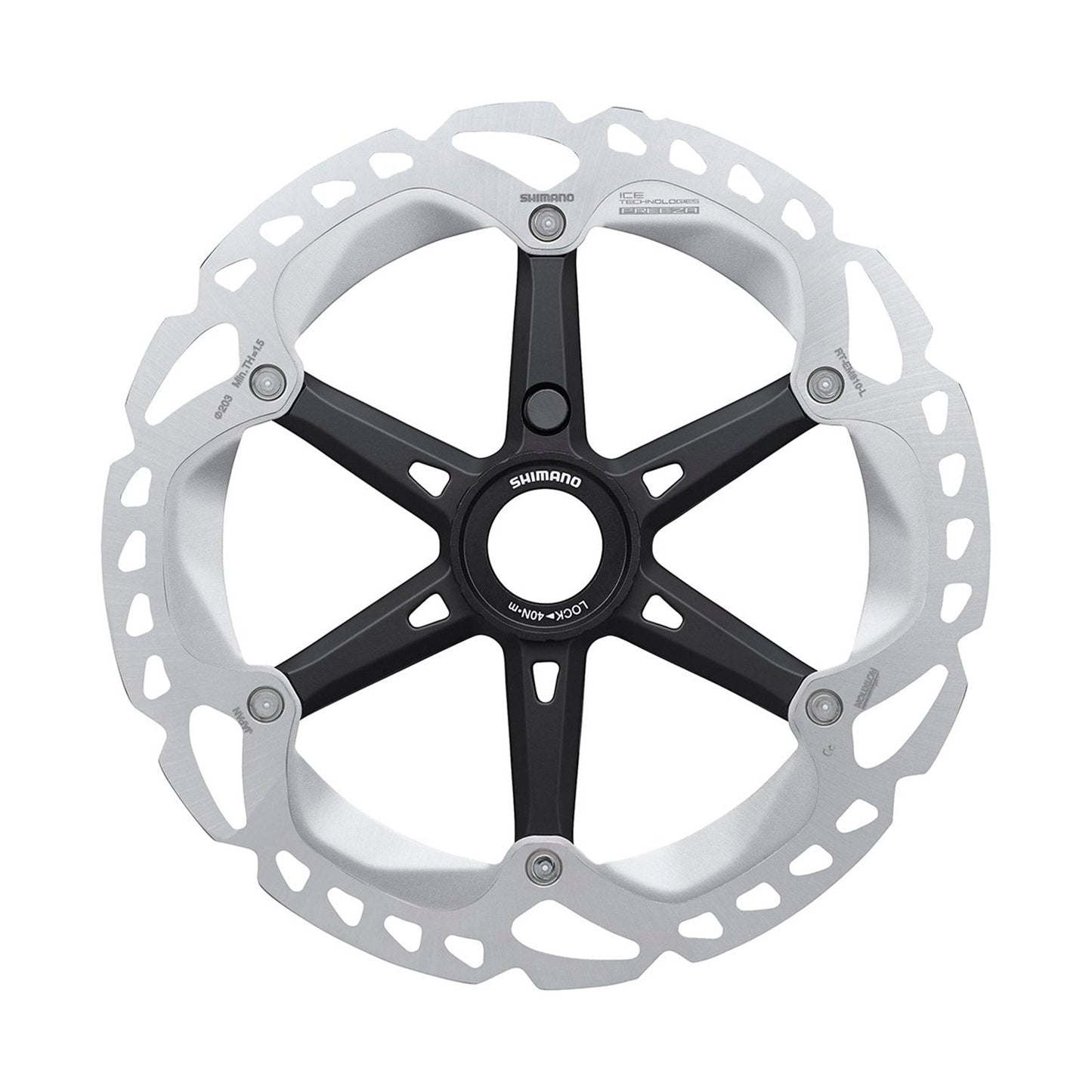 Disco rotor de freno Shimano RTEM810 180mm - 203mm Center Lock Internal Serration - FIERRIDE