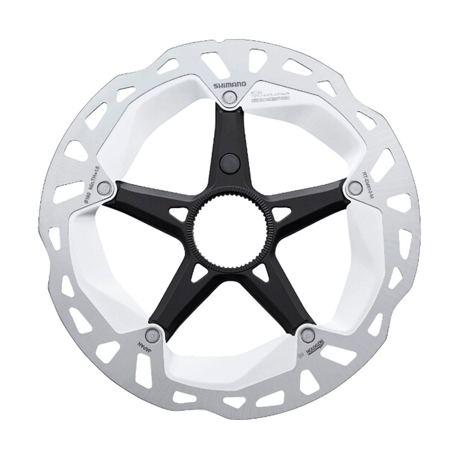 Disco rotor de freno Shimano RTEM810 180mm - 203mm Center Lock Internal Serration - FIERRIDE