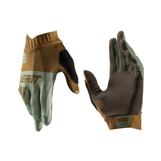 Guantes Leatt MTB Mujer GripR 1.0 Café Latón XS 7US 6EU - FIERRIDE