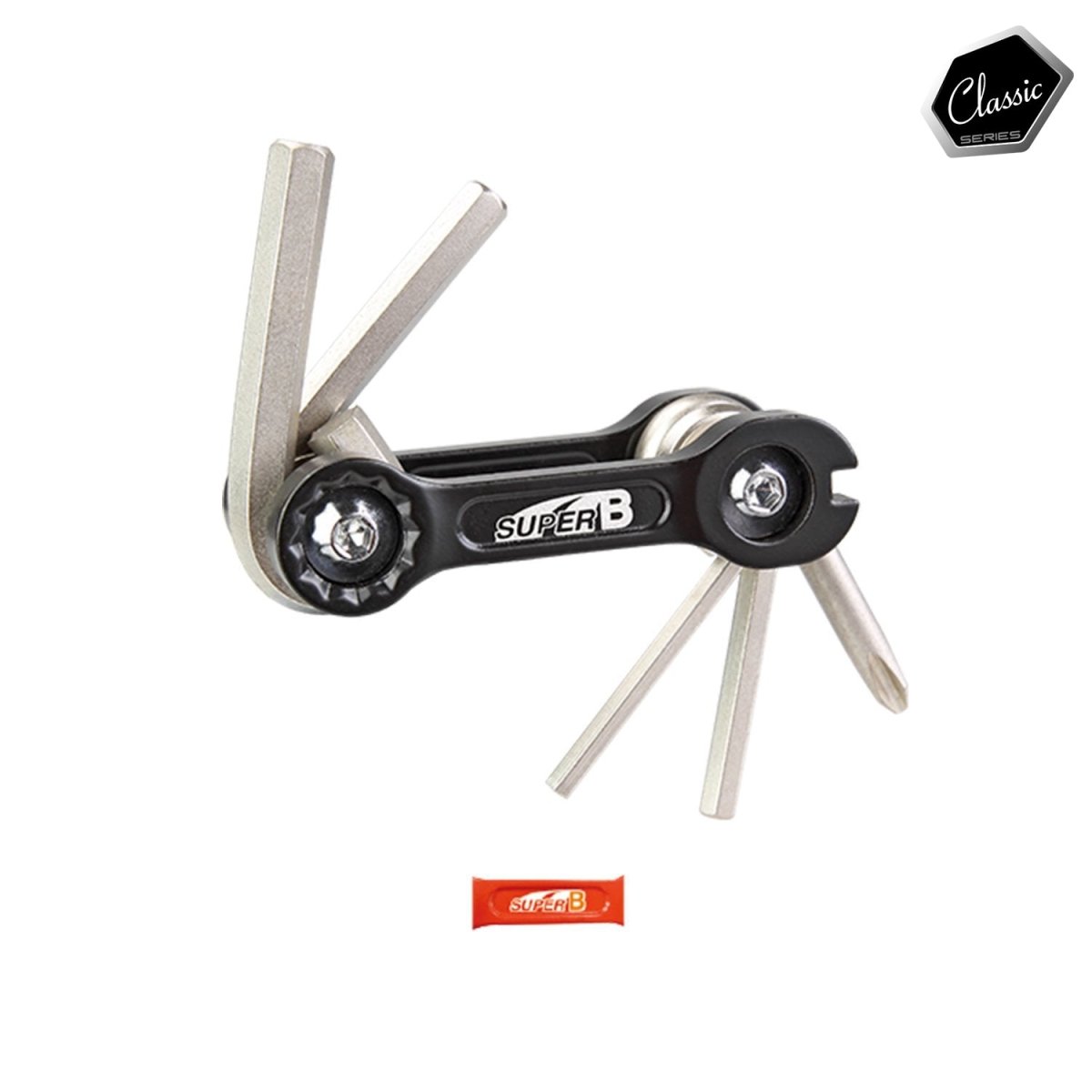 Herramienta Plegable 6 en 1 Super B TB-9860 Serie Clásica Rojo - FIERRIDE