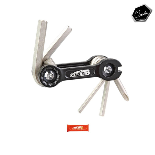 Herramienta Plegable 6 en 1 Super B TB-9860 Serie Clásica Rojo - FIERRIDE