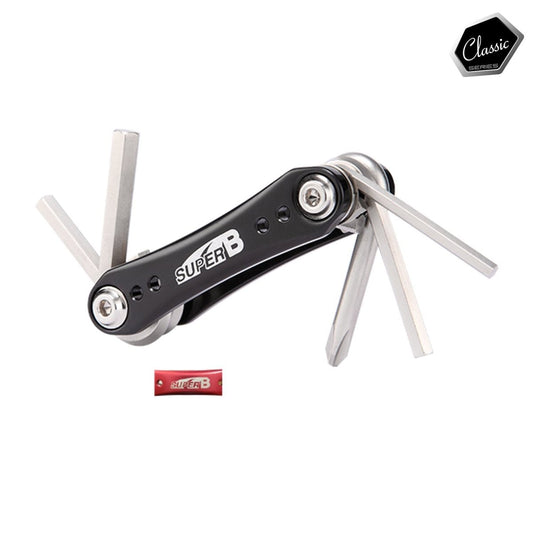 Herramienta Plegable 7 en 1 Super B TB-FD30 Clásica Roja - FIERRIDE