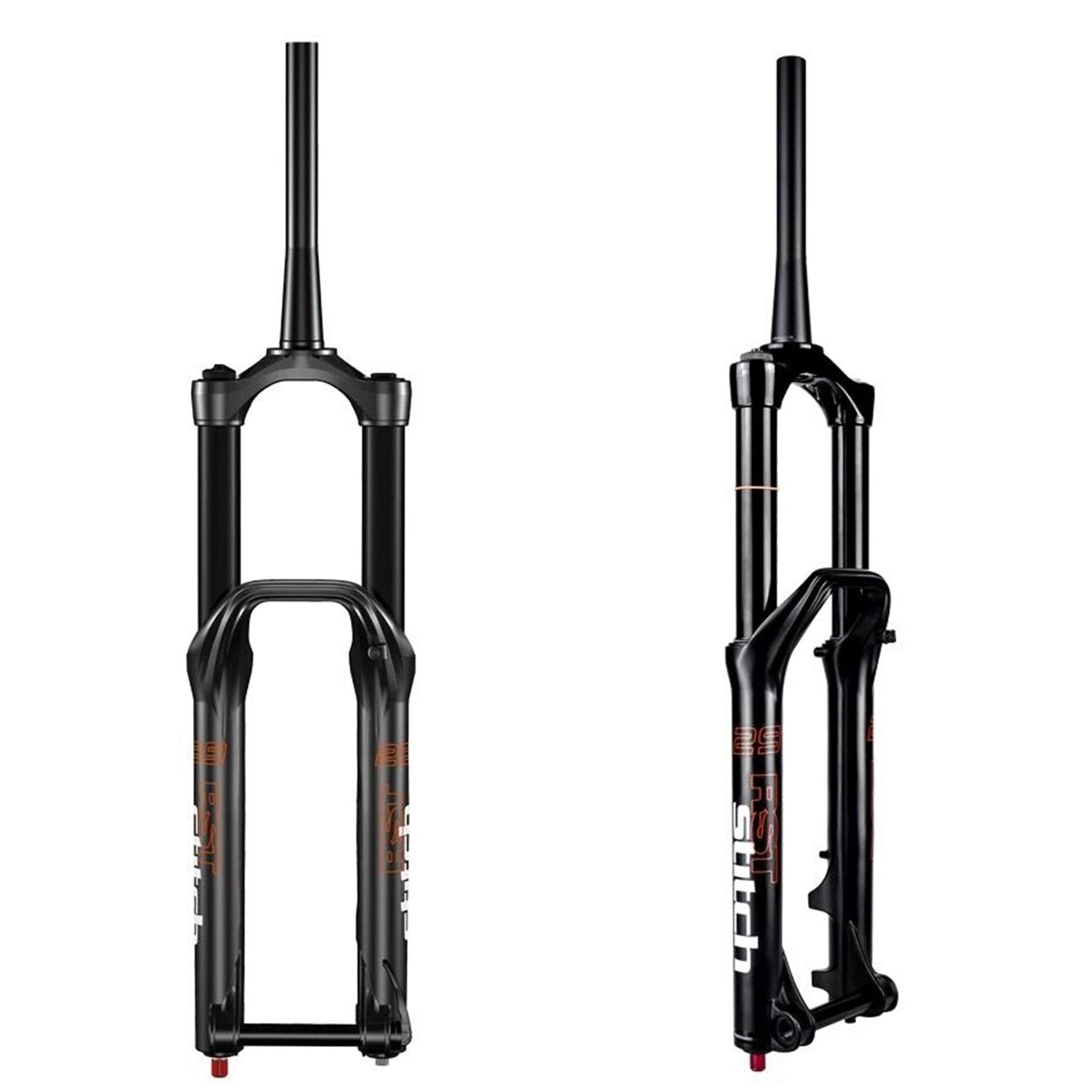 Horquilla RST Stitch 27.5 Tapered Coil Negra - FIERRIDE