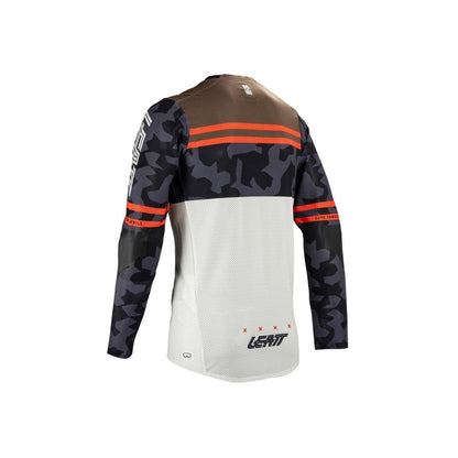 Jersey Leatt MTB Gravity 4.0 V25 Manga Larga Cream - FIERRIDE