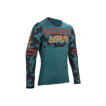 Jersey Leatt MTB Gravity 4.0 V25 Manga Larga Teal - FIERRIDE