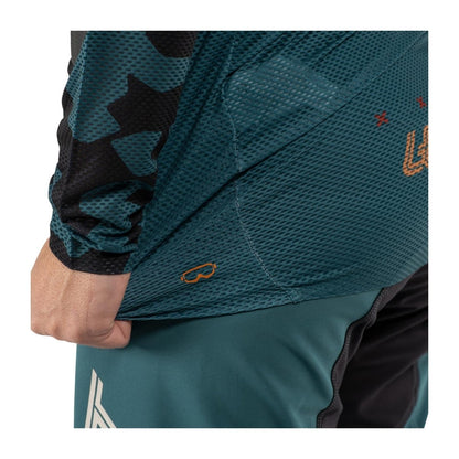 Jersey Leatt MTB Gravity 4.0 V25 Manga Larga Teal - FIERRIDE