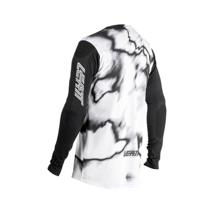 Jersey Leatt MTB Gravity 8.0 Heatmap Manga Larga Blanco - FIERRIDE