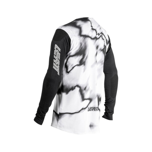 Jersey Leatt MTB Gravity 8.0 Heatmap Manga Larga Blanco - FIERRIDE