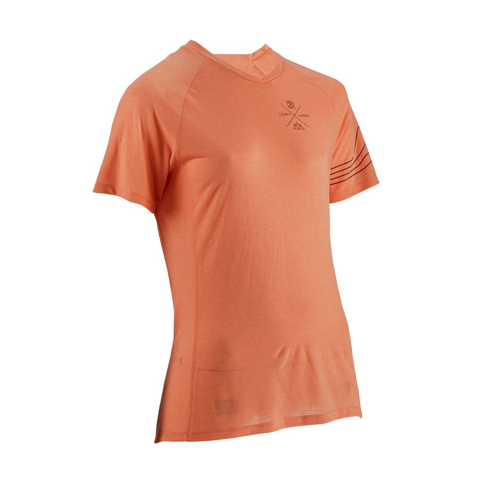 Jersey Leatt MTB Manga Corta Mujer AllMtn 2.0 V23 Peach - FIERRIDE