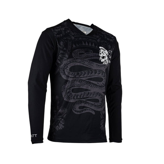 Jersey Leatt MTB Manga Larga Gravity 3.0 V23 Negro XS 36US 46EU - FIERRIDE