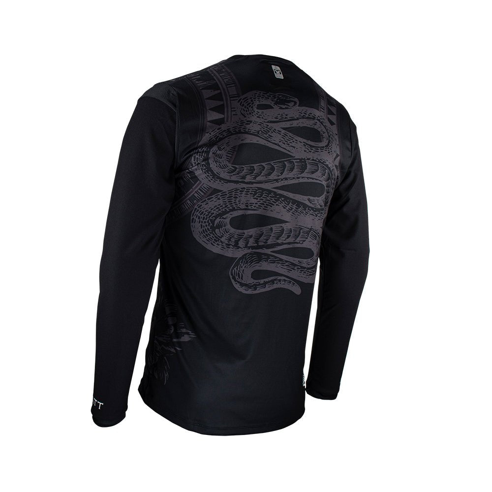Jersey Leatt MTB Manga Larga Gravity 3.0 V23 Negro XS 36US 46EU - FIERRIDE