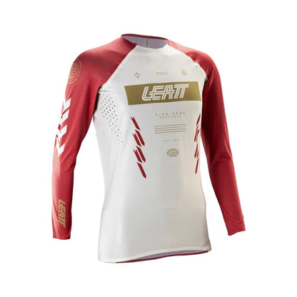 Jersey Leatt MTB Manga Larga Mujer Gravity 5.0 Rojo Racing XS 2US 34EU - FIERRIDE