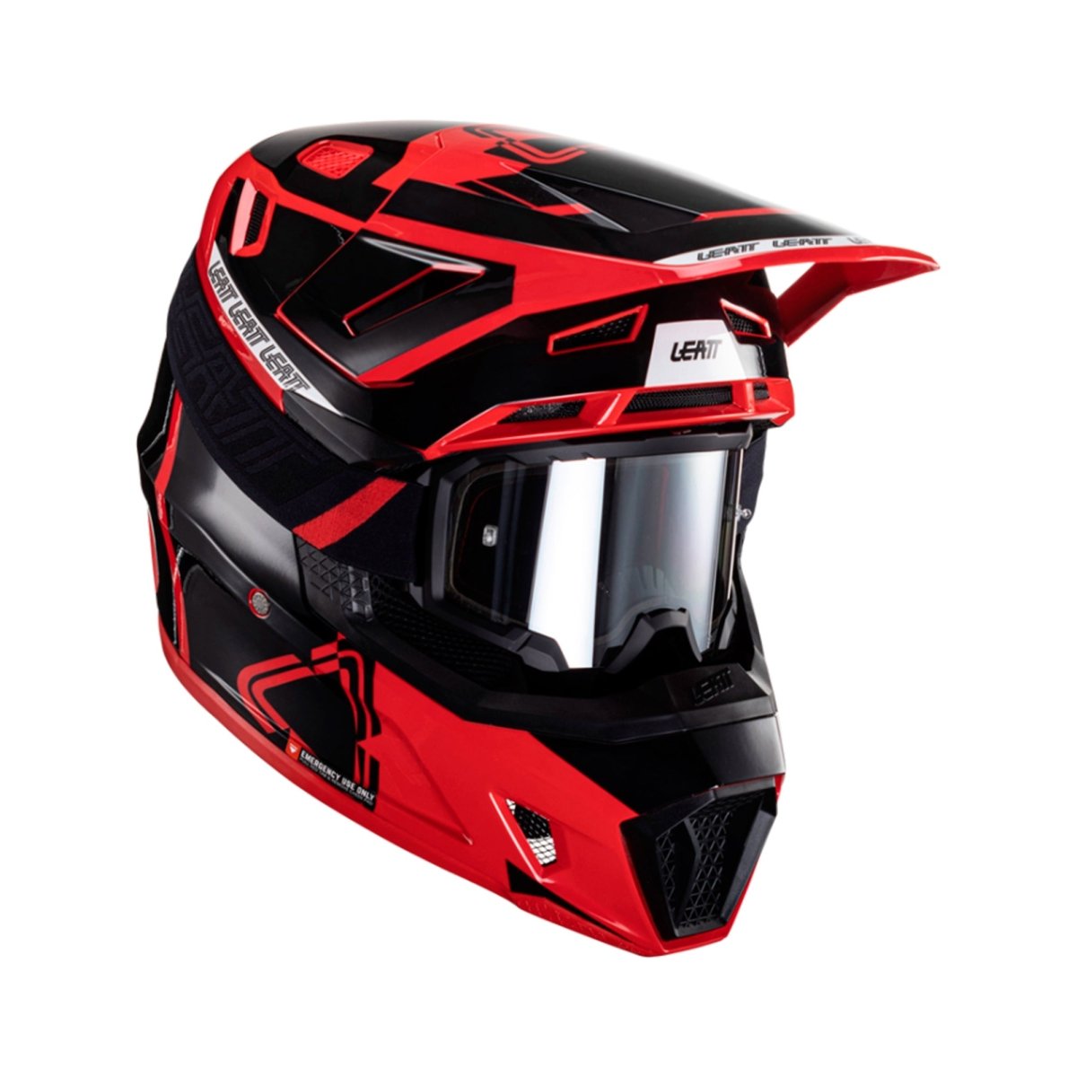 Kit Leatt Casco Moto 7.5 Antiparra 4.5 V24 Rojo XXL 63-64cm - FIERRIDE