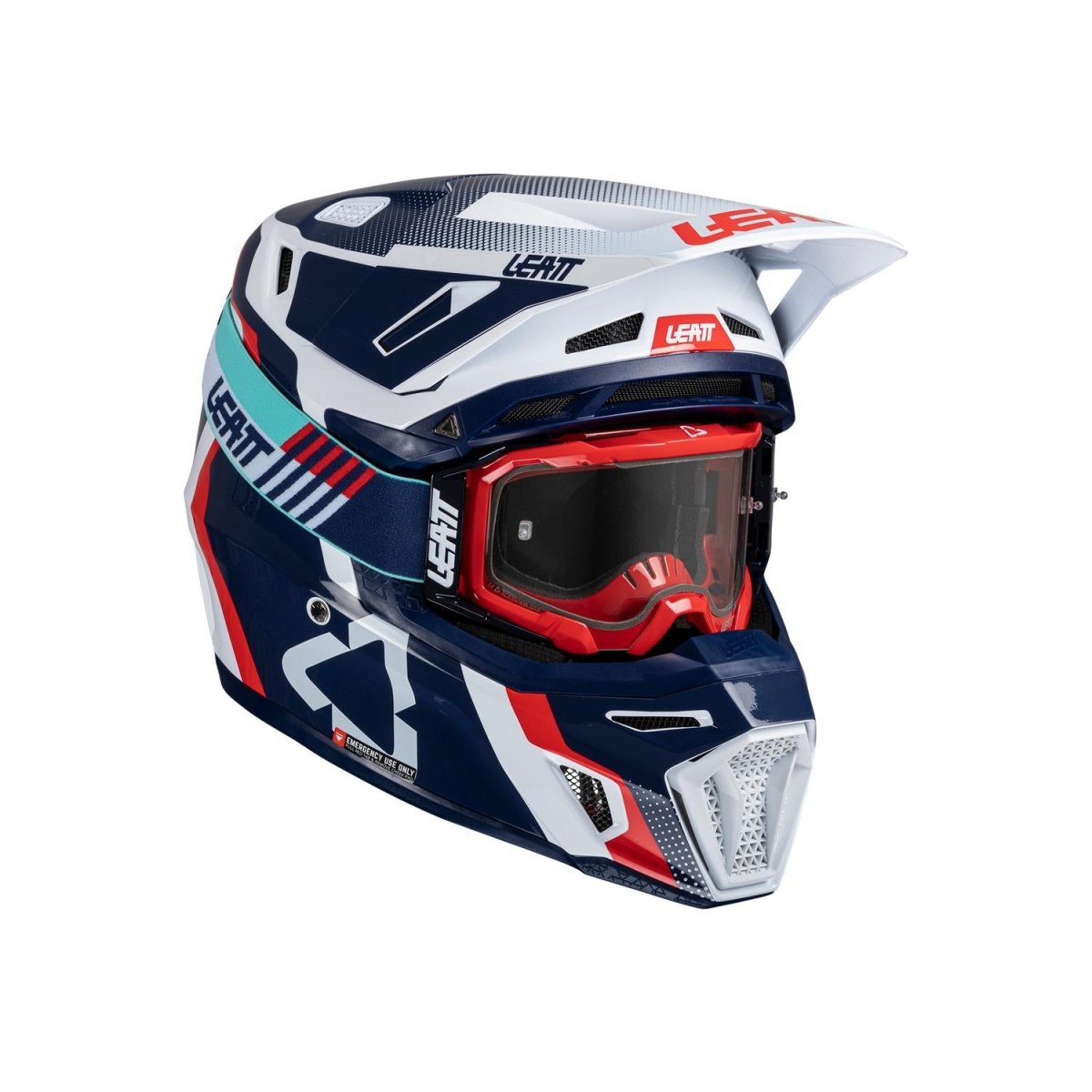 Kit Leatt Casco Moto 8.5 Antiparra 5.5 V25 Royal S 55-56cm - FIERRIDE