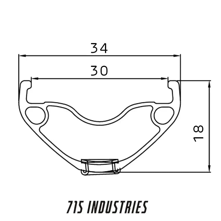 Llanta 715 Industries Enduro H30 aro 27,5 - FIERRIDE