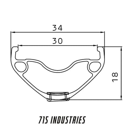 Llanta 715 Industries Enduro H30 aro 27,5 - FIERRIDE