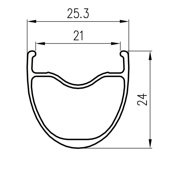 Llanta Alexrims GD24 700c 24h - FIERRIDE