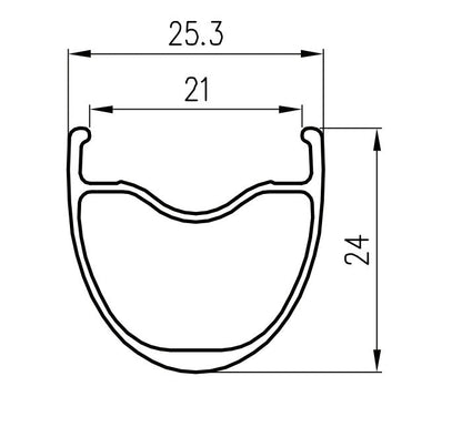 Llanta Alexrims GD24 700c 24h - FIERRIDE