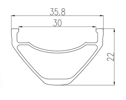 Llanta Alexrims TAU30 29" 32h - FIERRIDE