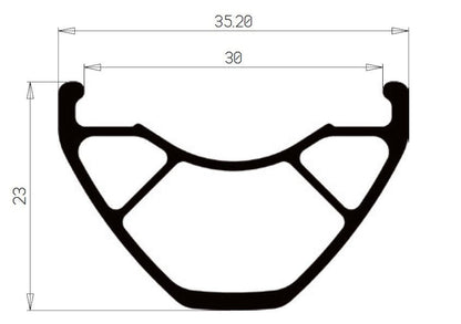 Llanta Hope Fortus 30 29" 32h - FIERRIDE