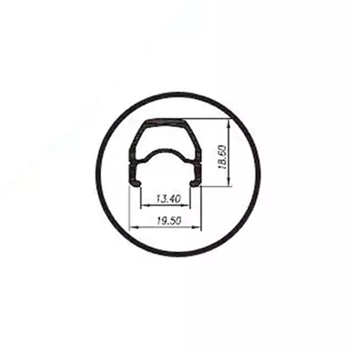 Llanta Weinmann 700C Cobra 36H Negra – Aro Rígido MTB - FIERRIDE