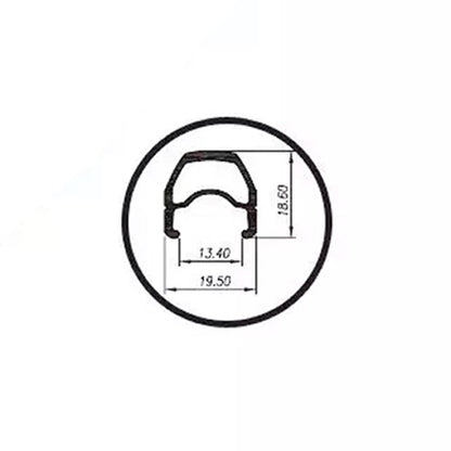 Llanta Weinmann 700C Cobra 36H Negra – Aro Rígido MTB - FIERRIDE