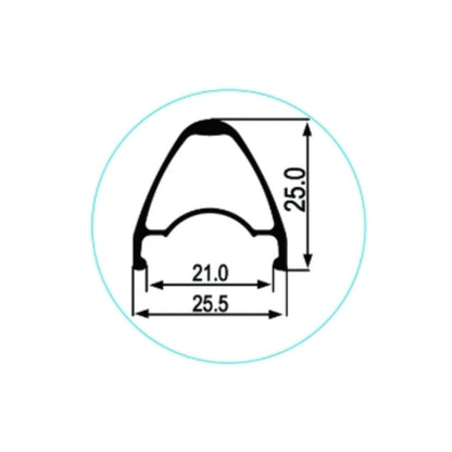 Llanta Weinmann XC2125D Ruta 700C 32H Presta Negro - FIERRIDE
