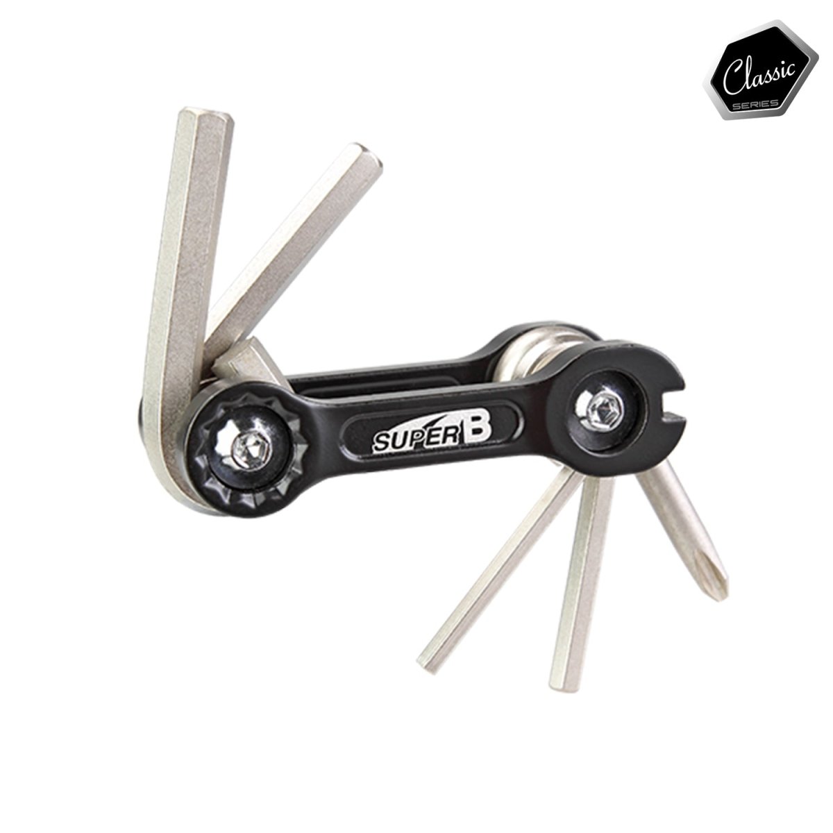 Llave Allen 6 en 1 Super B TB-9860 Portátil Serie Clásica - FIERRIDE