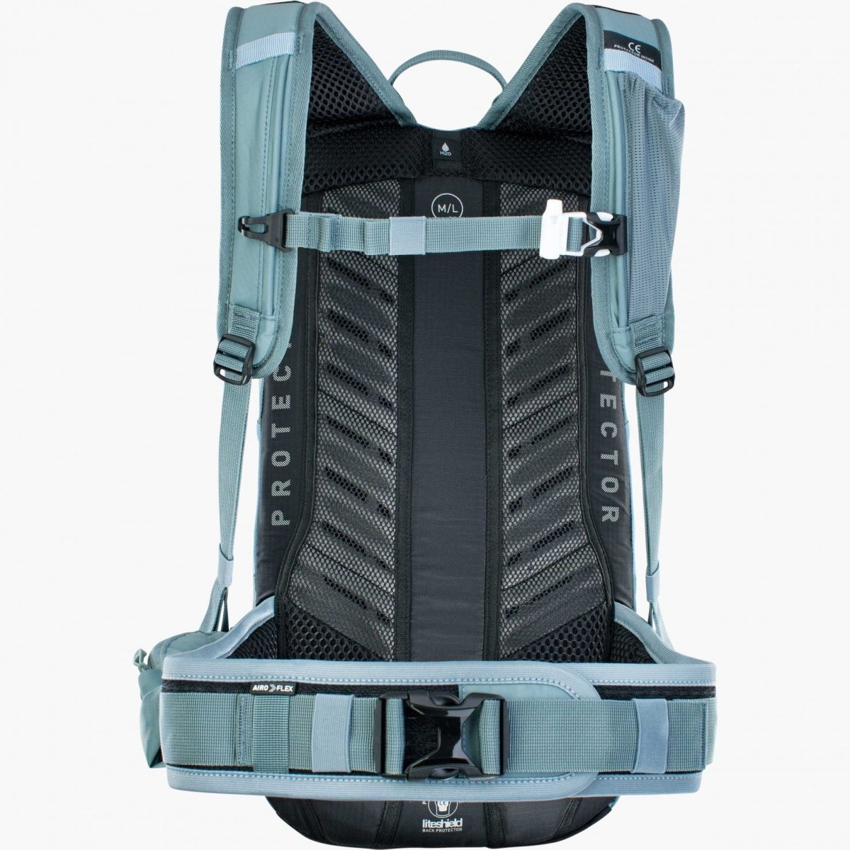 Mochila EVOC FR Lite Race 10L Azul Acero ML - FIERRIDE