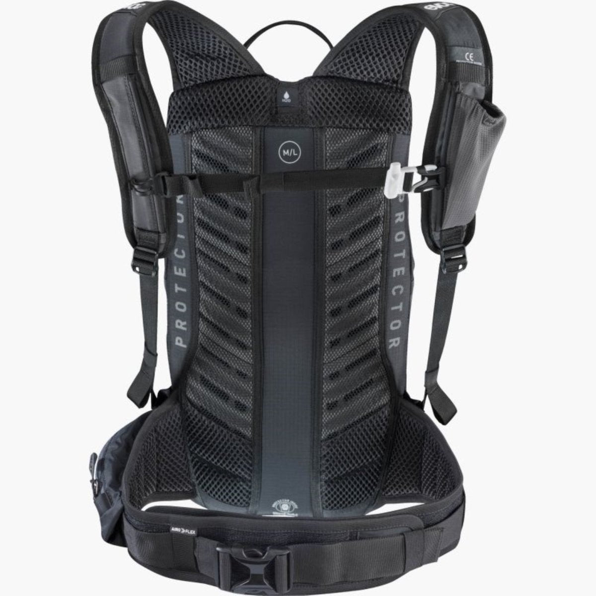 Mochila EVOC FR Lite Race 10L con Protección Dorsal Gris S - FIERRIDE