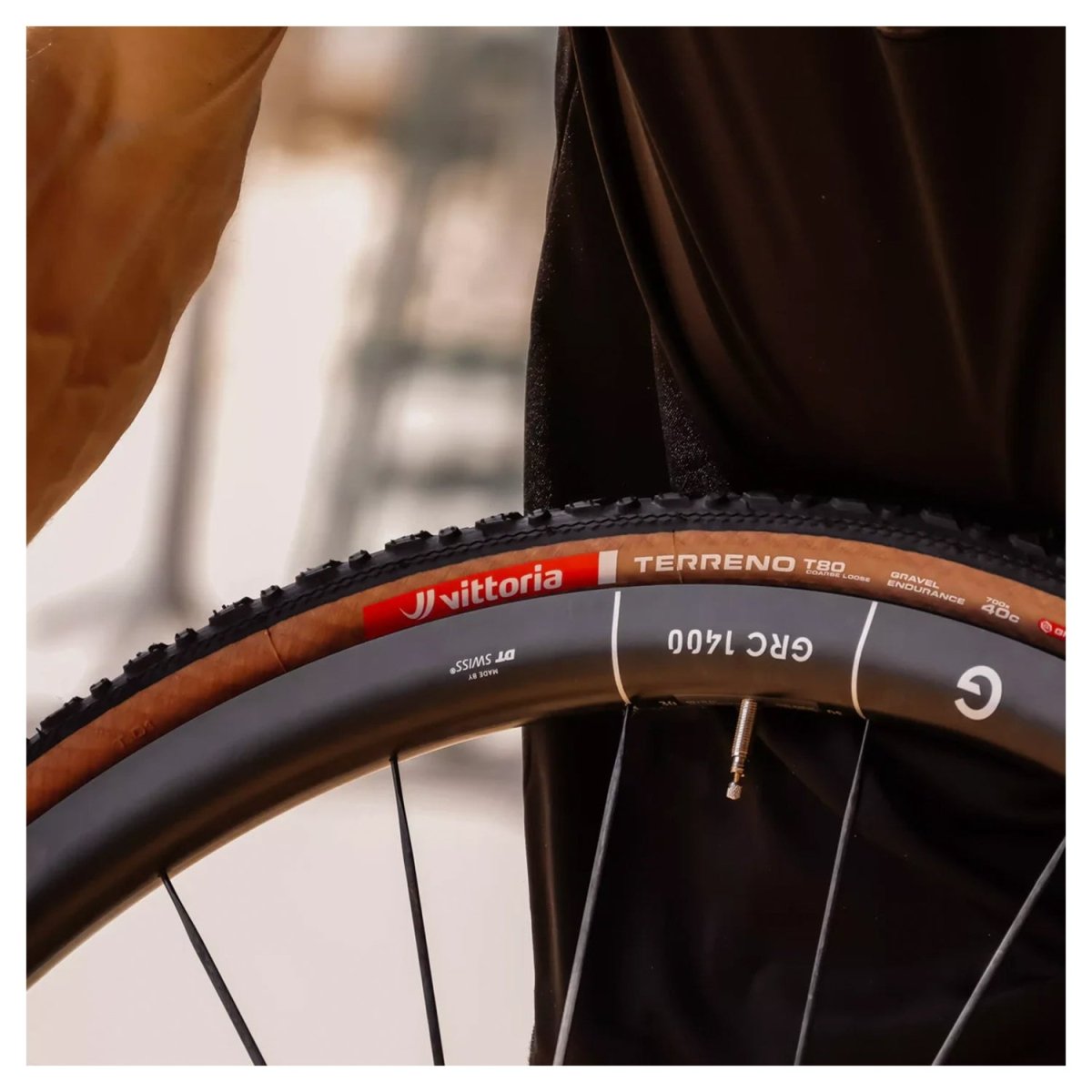 NEUMÁTICO VITTORIA TERRENO T80 COARSE LOOSE 700X40 GRAVEL ENDURANCE FULL BLACK G2.0 TLR / FOLDABLE - FIERRIDE