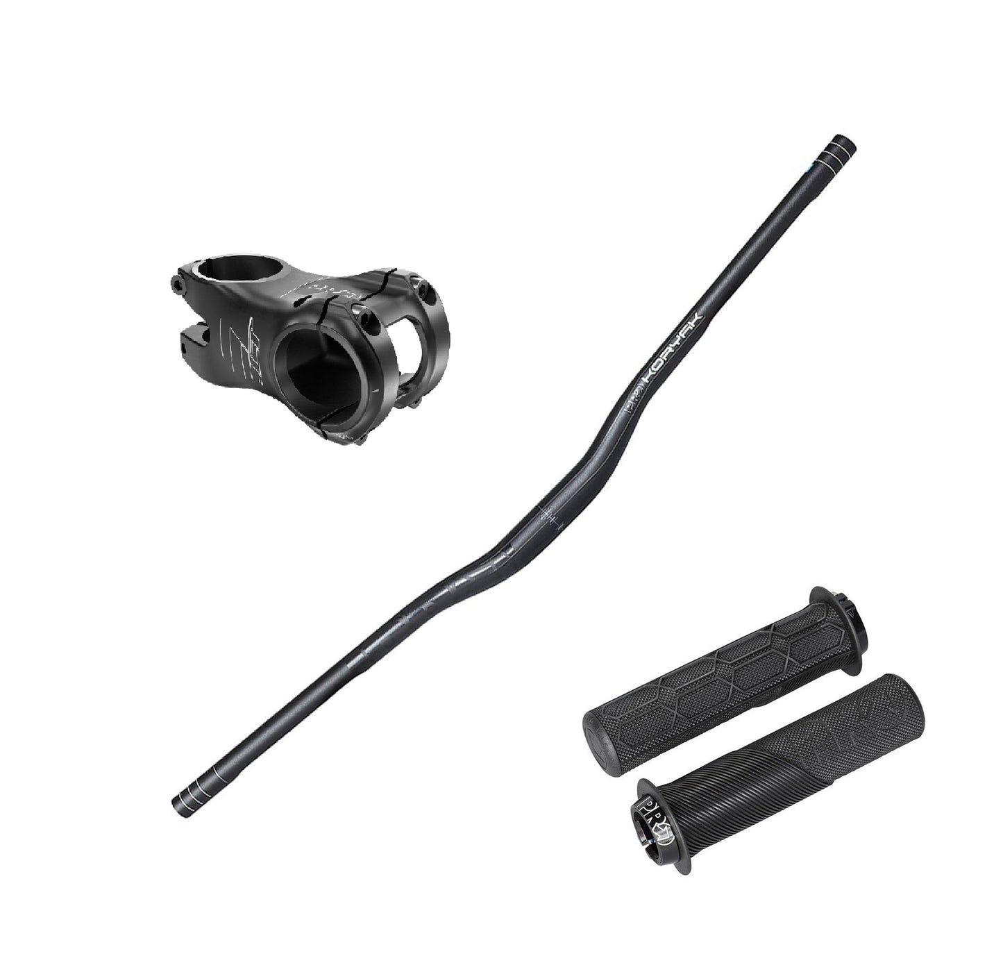 Pack Cockpit PRO 31.8 v2 (Manubrio + Potencia + Puño PRO Lock On 3 variantes) - FIERRIDE