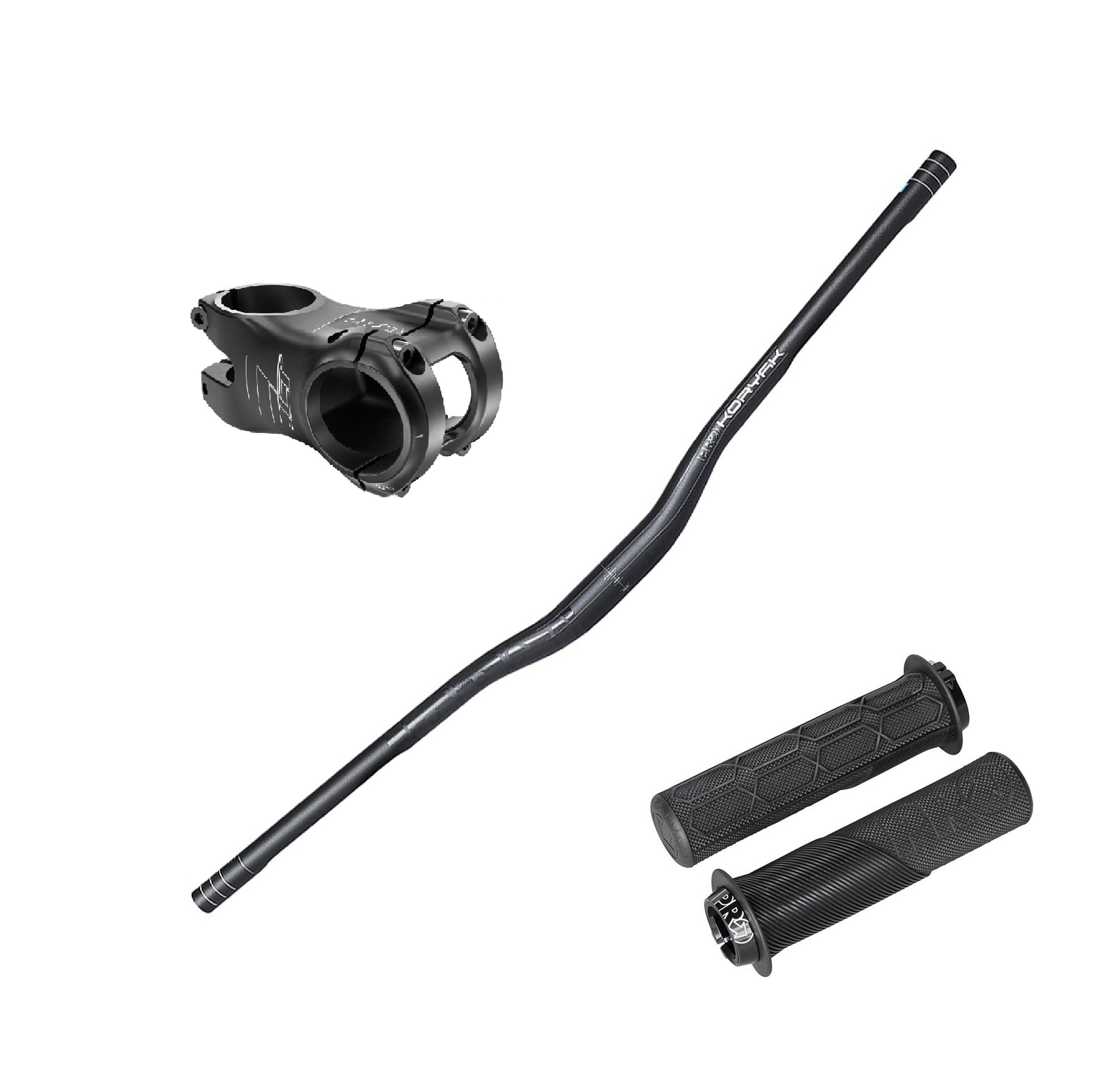 Pack Cockpit PRO 31.8 v2 (Manubrio + Potencia + Puño PRO Lock On 3 variantes) - FIERRIDE