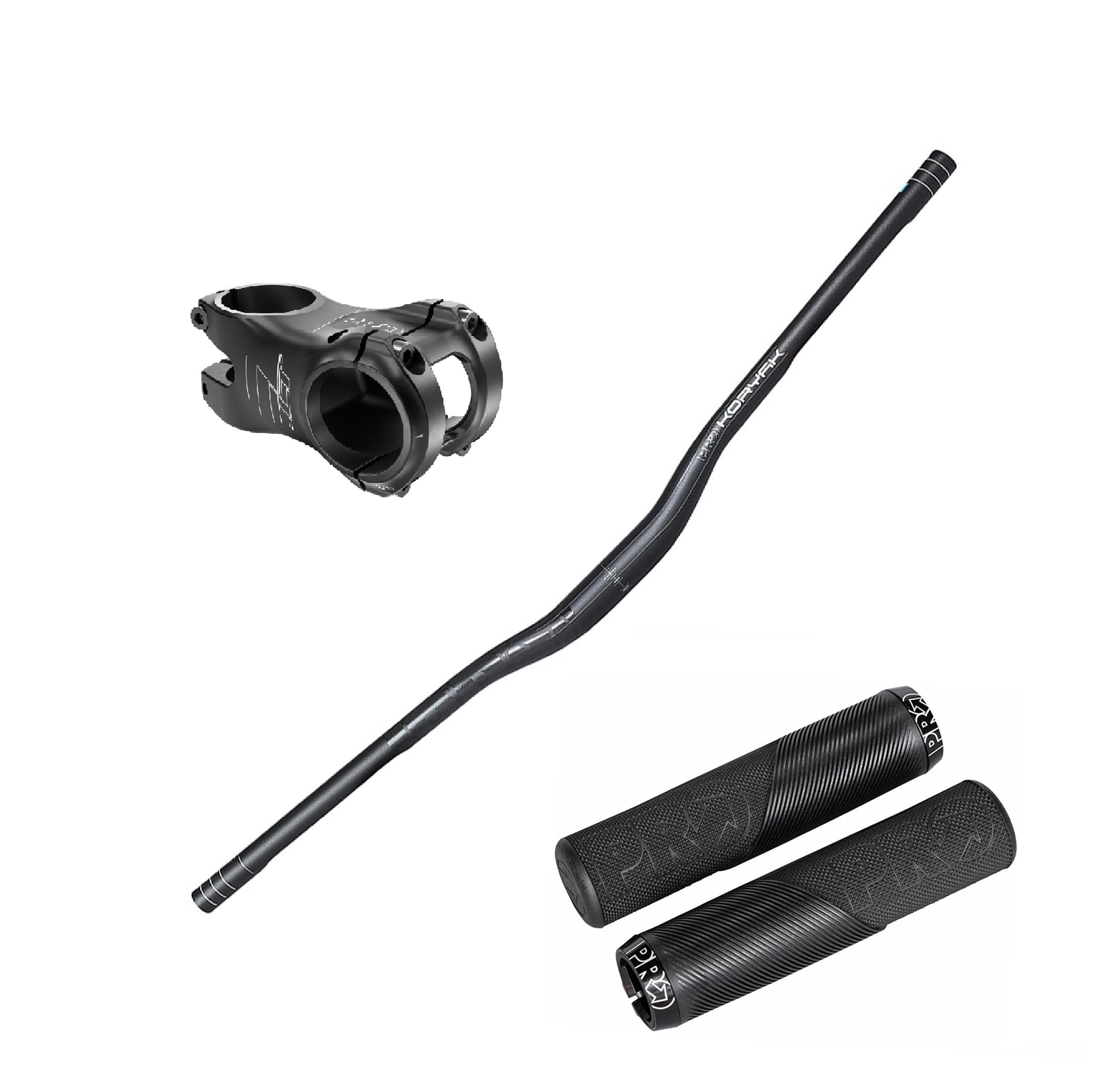 Pack Cockpit PRO 31.8 v2 (Manubrio + Potencia + Puño PRO Lock On 3 variantes) - FIERRIDE