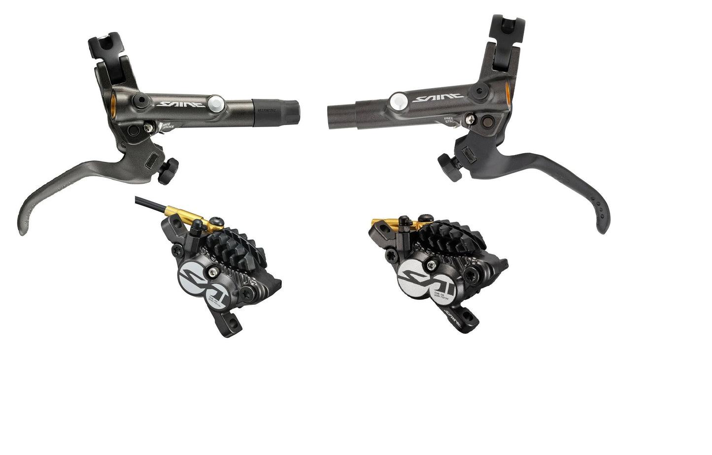 Pack completo frenos Shimano Saint BR - M820 4 pistones (Delantero + trasero) - FIERRIDE