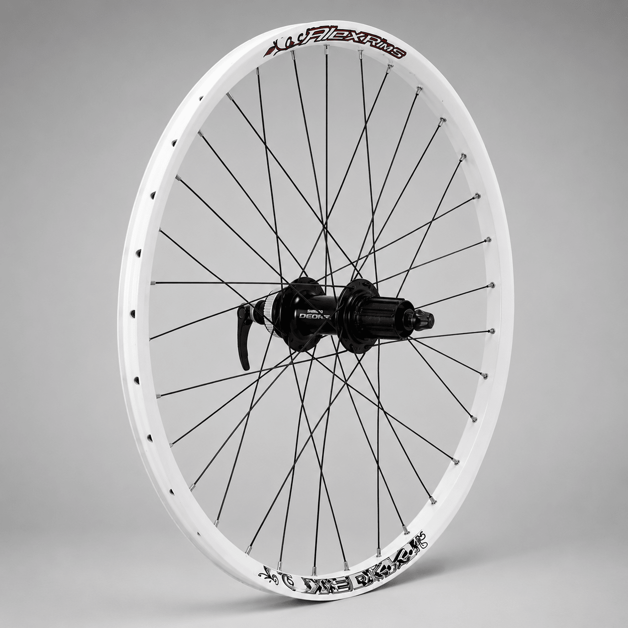 Pack Rueda Trasera 26 Alexrims + Maza Shimano Deore HB - M6000 Center Lock - FIERRIDE