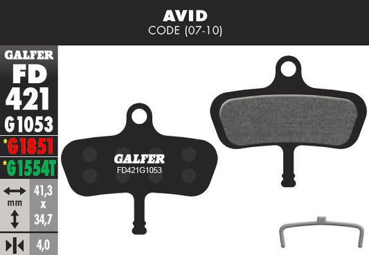 Pastillas de Freno Galfer para Avid Code 2007-2010 - FIERRIDE
