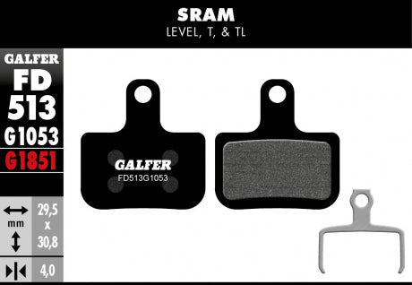 Pastillas de Freno Galfer para Avid Level, T y TL - FIERRIDE