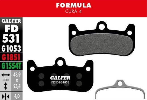 Pastillas de Freno Galfer para Formula Cura 4 - FIERRIDE
