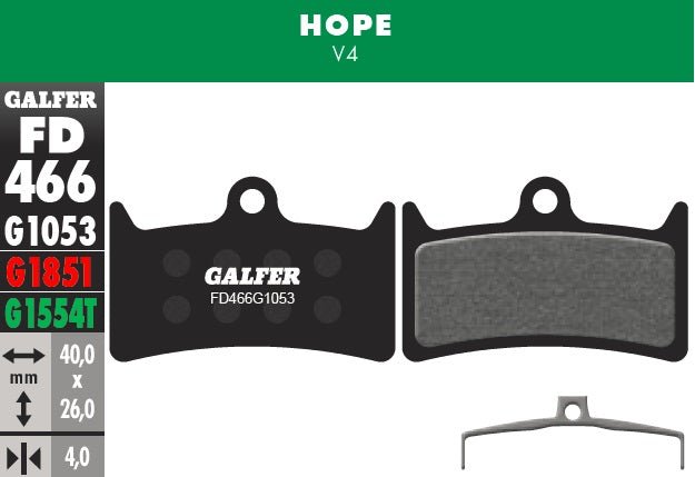 Pastillas de Freno Galfer para Hope V4 - FIERRIDE