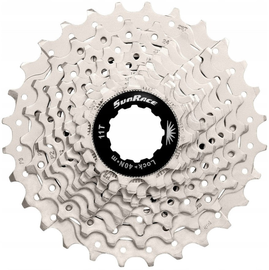 Piñón Cassette SunRace CSRS1 10V 11-28T plateado - FIERRIDE