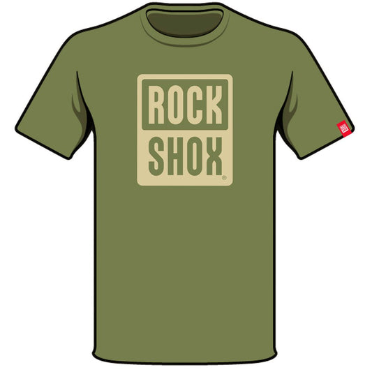 Polera Rockshox Mono Pill Logo Verde L - FIERRIDE