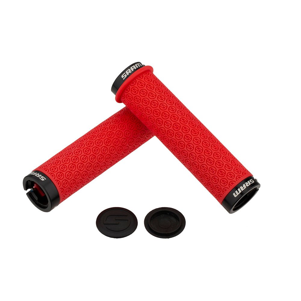 Puños SRAM DH Silicona Doble Lock On 139mm Rojo MTB - FIERRIDE